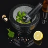 Relaxdays Granito grūstuvė su grūstuku 20 cm