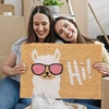 Kodustaar "Hi" kokoso pluošto durų kilimėlis su lama