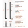 Vevor horizontalus kabelių turėklų stulpas 107x2.54x5.08 cm