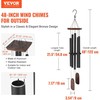 Vevor Išoriniai 1220 mm aliuminio vėjo varpeliai
