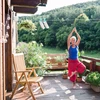Kodustaar Ištraukiama išskleidžiama skalbinių virvė 12 m