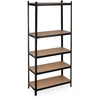 Relaxdays Itin tvirtas lentynų stelažas 220 cm juodas