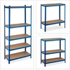 Relaxdays Itin tvirtas lentynų stelažas 220 cm mėlynas