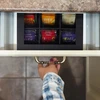 Relaxdays Juoda arbatos dėžutė su 9 skyriais