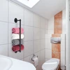 Relaxdays Juodas rankšluosčių laikiklis iš nerūdijančio plieno