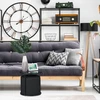Relaxdays Juodas šoninis staliukas su taburete