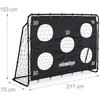 Relaxdays Juodi futbolo vartai su taikiniais