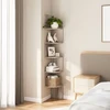 Relaxdays Kampinė sieninė lentyna 5 lygių