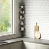 Relaxdays Kampinė sieninė lentyna, 5 lygių