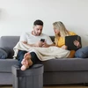 Relaxdays Kampinis pufas su daiktadėže