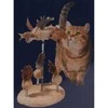 Cats Collection Spyruoklinis žaislas katėms, plunksnos, spyruokliniai žaislai kačiukams, 14x33 cm
