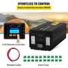 VEVOR Keitiklis 5000W 12V į 110V su LCD ekranu