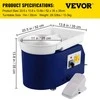 VEVOR Keramikos žiedimo staklės, 28 cm 350W mėlynos