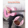 Vevor Klasikinė gitara pradedantiesiems, 960 mm, rožinė