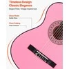 Vevor Klasikinė gitara pradedantiesiems, 960 mm, rožinė