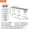 VEVOR Kombinuotas konvejeris 180 cm x 20 cm su motoru