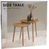 Home Styling Collection komplektas šoninių kavos stalų medinis paviršius