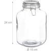 Relaxdays Konservavimo stiklainis 3 L