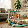 Relaxdays Kūdikio gimnastikos kilimėlis su ratukais, muzika ir šviesomis