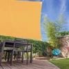 Relaxdays Kvadratinė šešėliavimo burė geltonos spalvos