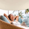 Relaxdays Kvadratinė smėlio spalvos markizė