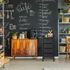 Relaxdays Laikymo vežimėlis su 4 stalčiais