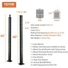 Vevor Laiptų turėklų kampinis stulpas 107x2.5x5 cm juodas