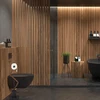 Relaxdays Laisvai pastatomas WC komplektas juodos spalvos