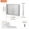 VEVOR Lauko grilis durys 914x610 mm
