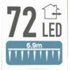 Christmas Decoration Lauko kalėdinė girlianda 72 LED 6,9 m