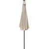 Saska Garden Lauko skėtis su LED, 300 cm, smėlio spalvos