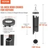Vevor lauko vėjo varpeliai 1473 mm aliuminio gili tonacija