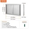 VEVOR Lauko virtuvės durys griliui 914x534 mm