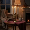 Relaxdays LED vaškinės žvakės, 4 vnt. rinkinys
