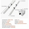 VEVOR Linijinių bėgių rinkinys SBR25 1200 mm