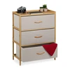 Relaxdays Bambukinė komoda su 3 stalčiais