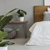 Lova Relaxdays Plaukų segtuko tipo kojelės su 3 skersiniais, 4 vnt. rinkinys