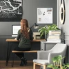 Relaxdays Magnetinė stiklinė baltoji sauso trynimo lenta