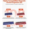 Vevor Magnetinis lizdų laikiklis 4 vnt. rinkinyje SAE ir metriniai