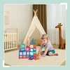 Relaxdays Magnetinių konstruktorių kaladėlių rinkinys vaikams