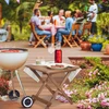 Relaxdays Mažas tamsiai rudas sulankstomas stalas