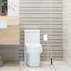 Relaxdays Medienos ir chromo WC priedų rinkinys
