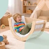 Relaxdays Medinė laipiojimo arka su pagalvėle