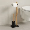 Relaxdays Medžio ir metalo WC rinkinys