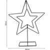 EDELMAN metalinė dekoratyvinė žvaigždė 50 cm juoda