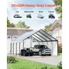 Vevor Metalinė stoginė automobiliui 20 x 20 ft