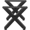 Vevor Metalinės stalo kojos su X rėmu 72 x 60 cm