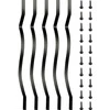 VEVOR Metaliniai laiptų balustrai 51 vnt. 82 cm