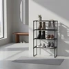 Relaxdays Metalinis batų stovas su plastikinėmis lentynomis