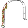 Relaxdays Metalinis sodo arkinis vartelis su stovu